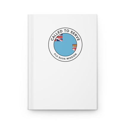 Fiji Suva Mission Circle Flag Called to Serve White Hardcover Journal Matte - Latter-Day Saint LDS Missionary Gift - Book of Mormon