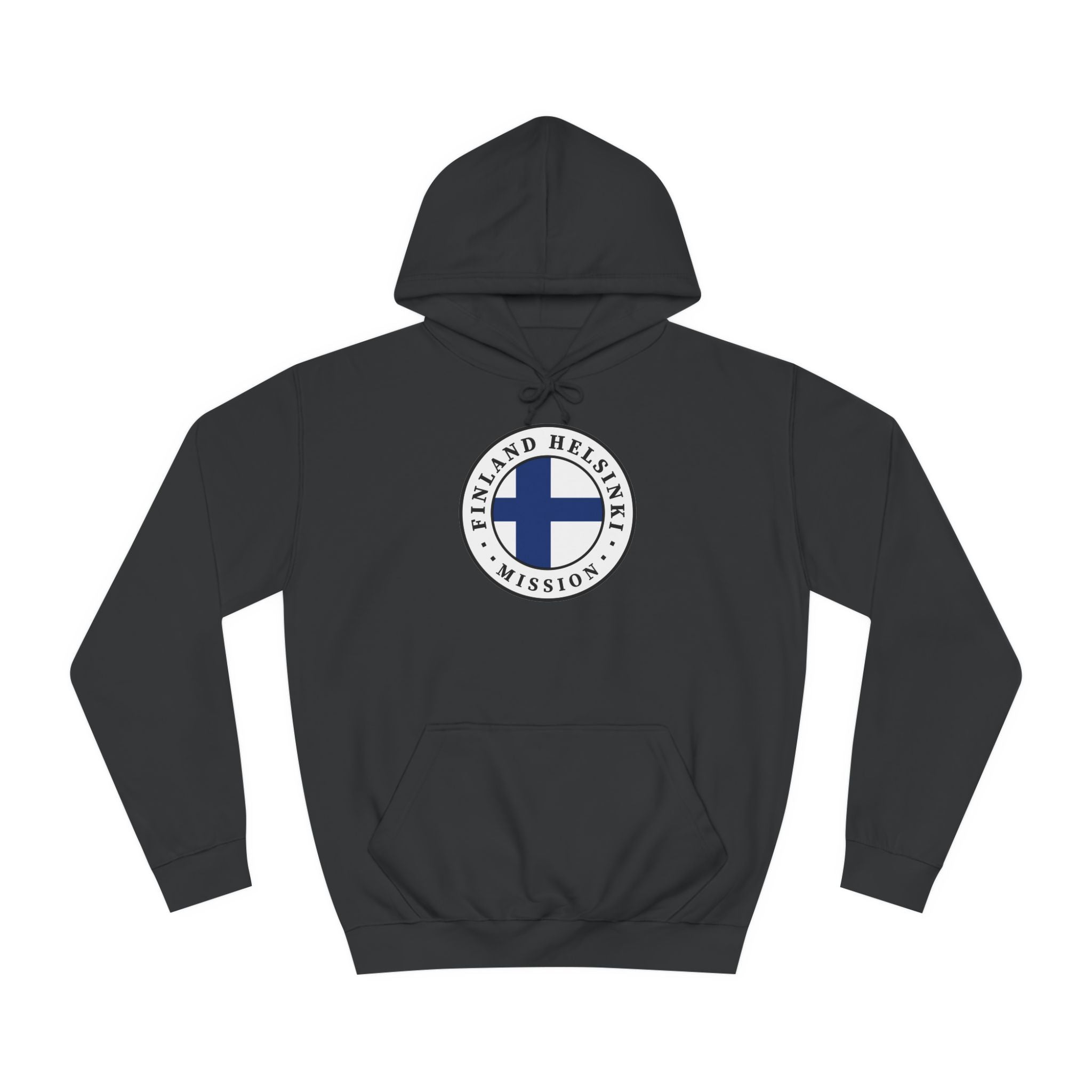 Finland Helsinki Mission Flag Logo (White Border) College Hoodie - Latter-Day Saint LDS Missionary Gift - Book of Mormon