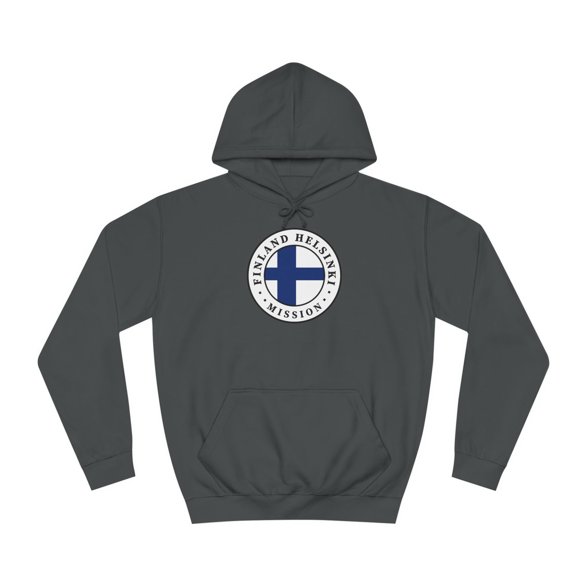 Finland Helsinki Mission Flag Logo (White Border) College Hoodie - Latter-Day Saint LDS Missionary Gift - Book of Mormon