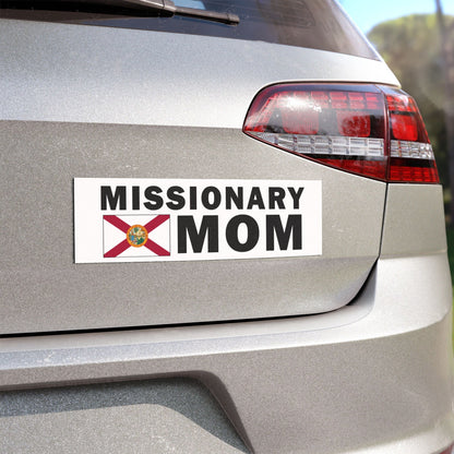 Flag of Florida Missionary Mom Magnetic Bumper Sticker - Latter-Day Saint LDS Missionary Gift - Book of Mormon