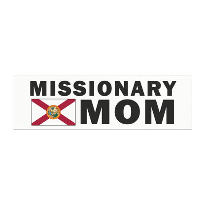 Flag of Florida Missionary Mom Magnetic Bumper Sticker - Latter-Day Saint LDS Missionary Gift - Book of Mormon