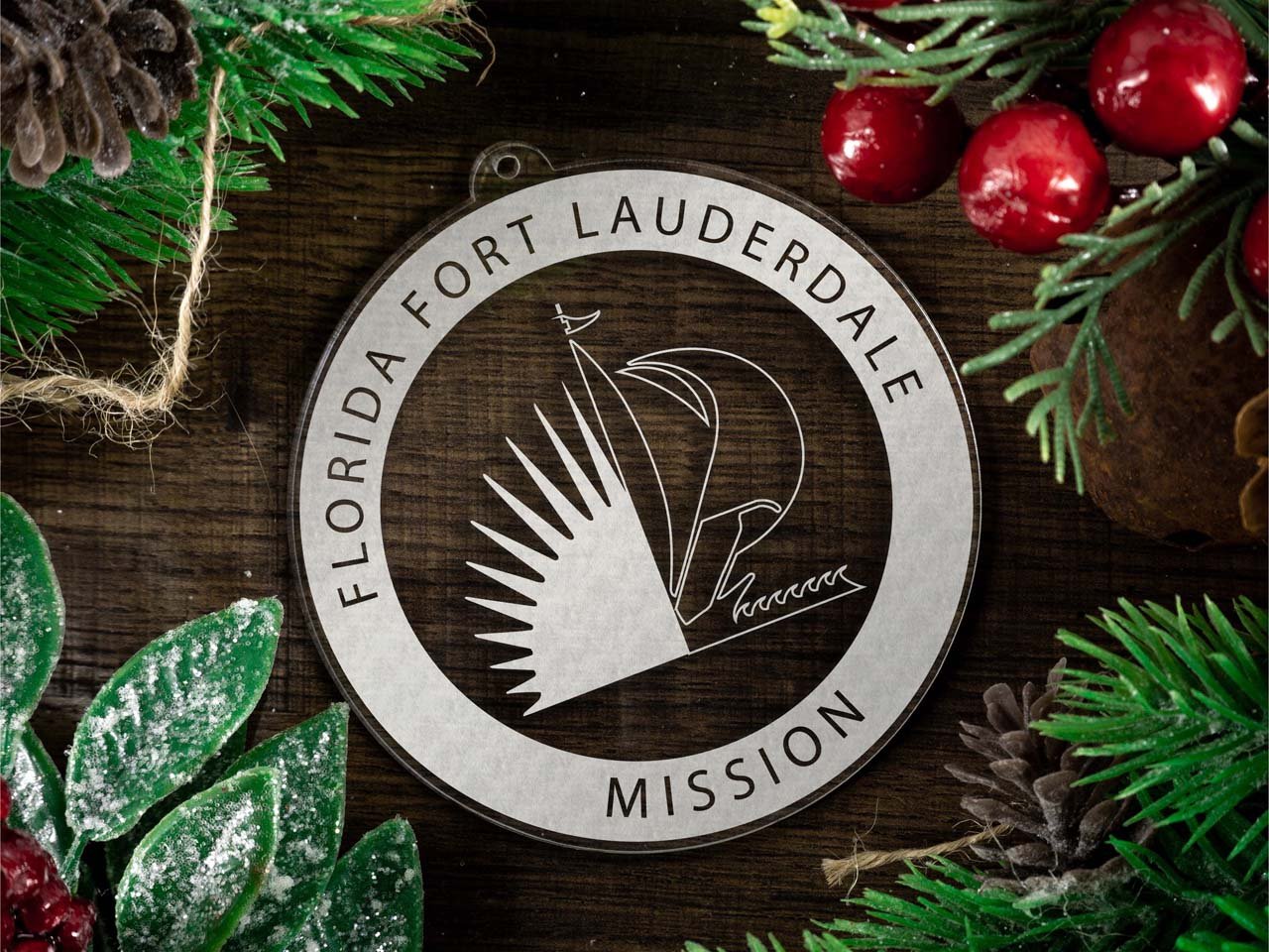 Florida Fort Lauderdale Mission Christmas Ornament - Latter-Day Saint LDS Missionary Gift - Book of Mormon