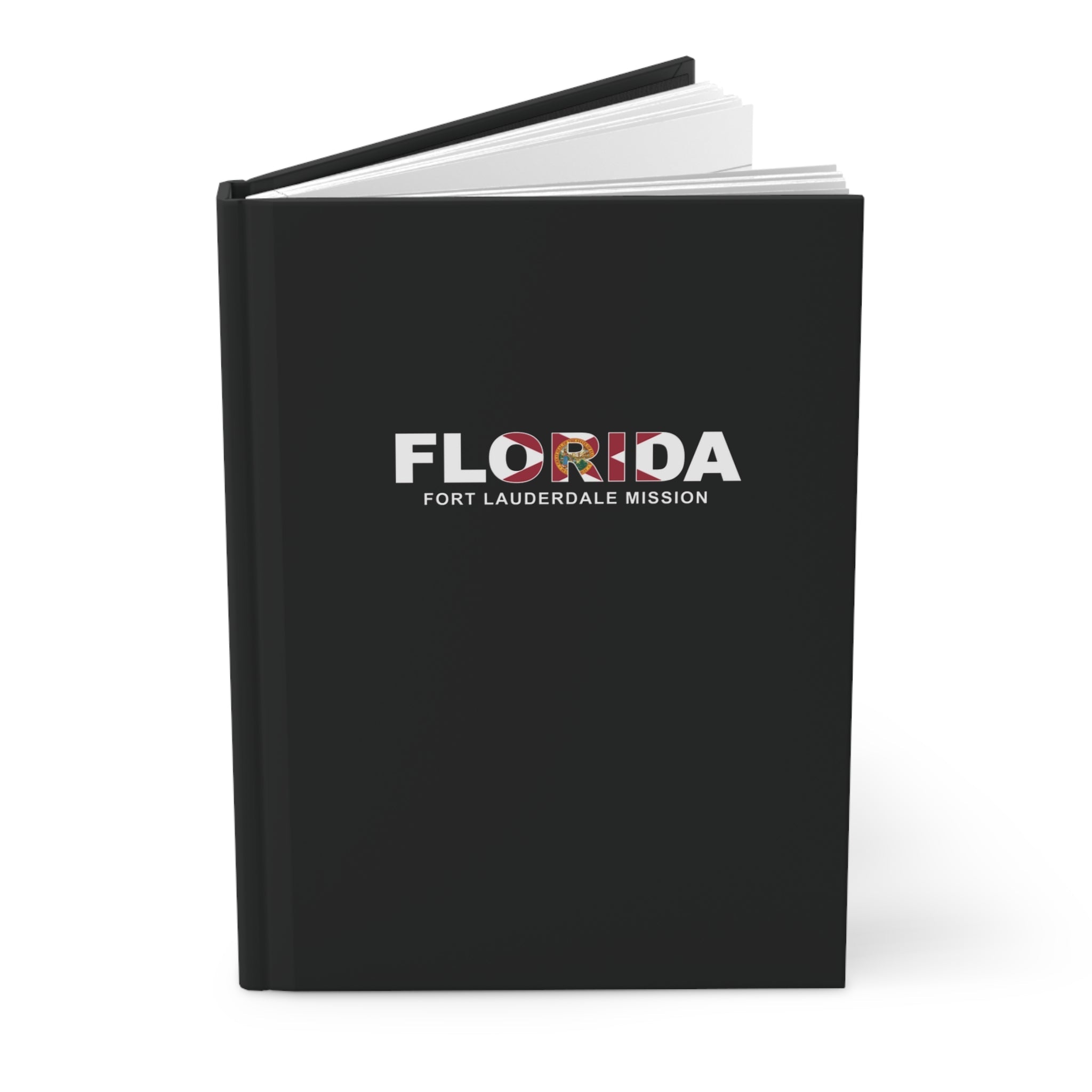 Florida Fort Lauderdale Mission Flag Title Black Hardcover Journal Matte - Latter-Day Saint LDS Missionary Gift - Book of Mormon