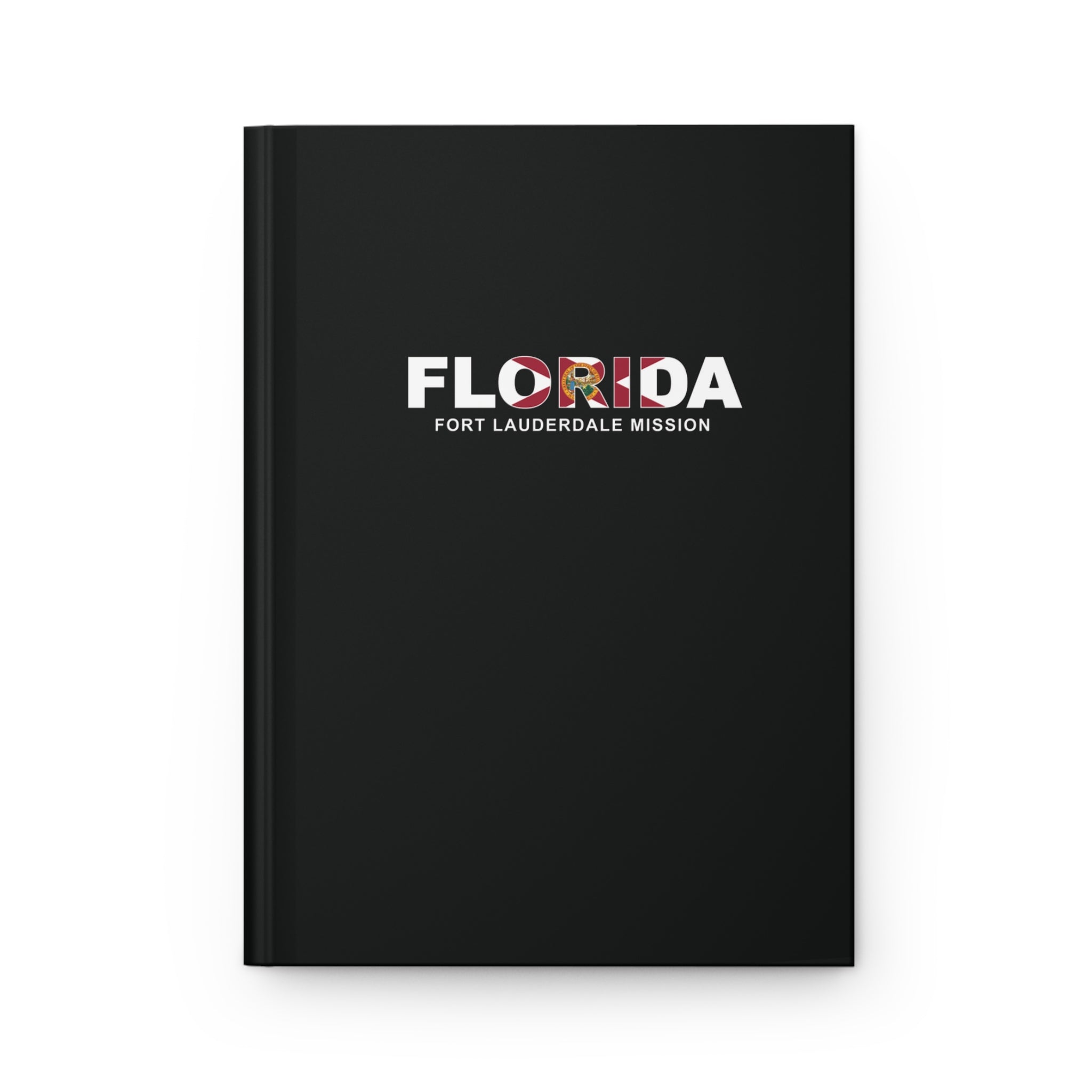 Florida Fort Lauderdale Mission Flag Title Black Hardcover Journal Matte - Latter-Day Saint LDS Missionary Gift - Book of Mormon