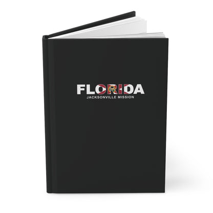 Florida Jacksonville Mission Flag Title Black Hardcover Journal Matte - Latter-Day Saint LDS Missionary Gift - Book of Mormon