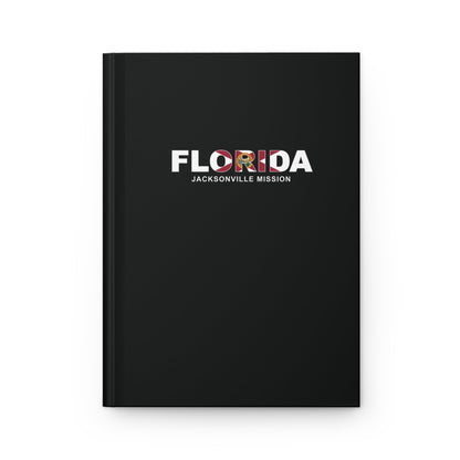 Florida Jacksonville Mission Flag Title Black Hardcover Journal Matte - Latter-Day Saint LDS Missionary Gift - Book of Mormon