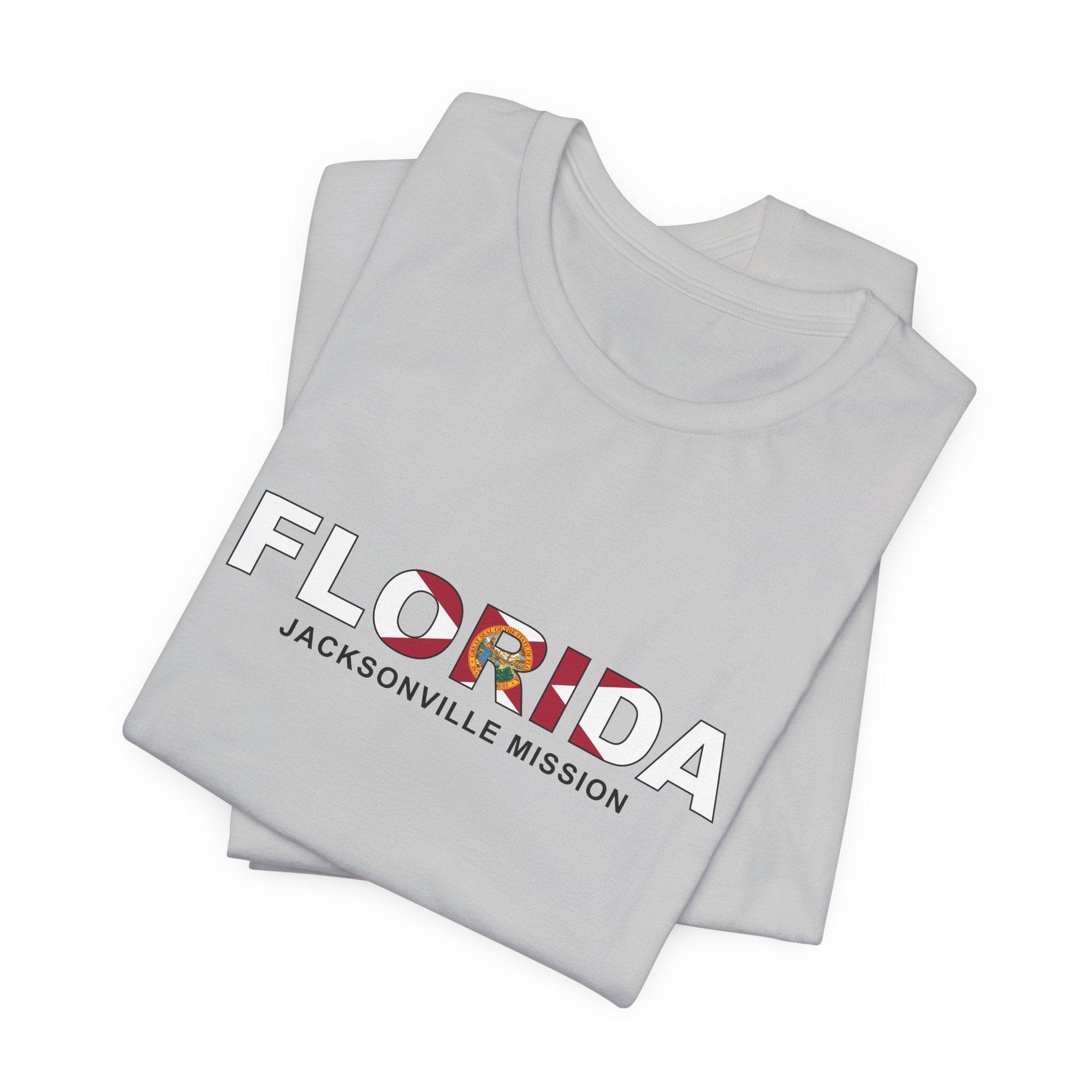 Florida Jacksonville Mission Flag Title T-shirt - Latter-Day Saint LDS Missionary Gift - Book of Mormon