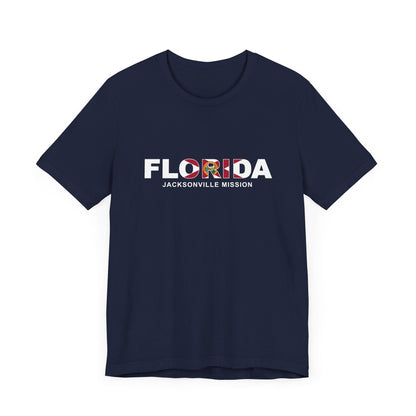 Florida Jacksonville Mission Flag Title T-shirt - Latter-Day Saint LDS Missionary Gift - Book of Mormon