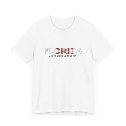 Florida Jacksonville Mission Flag Title T-shirt - Latter-Day Saint LDS Missionary Gift - Book of Mormon