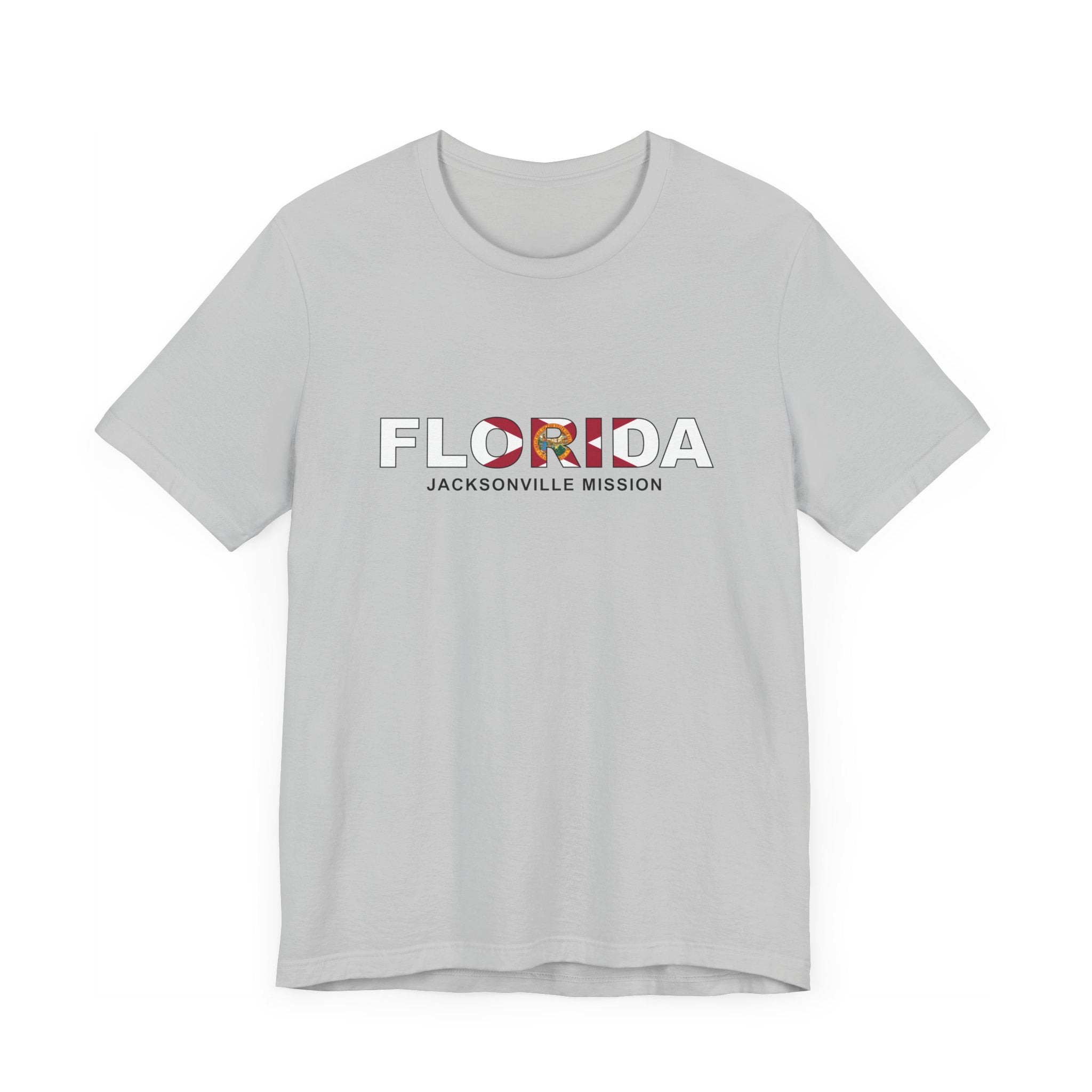 Florida Jacksonville Mission Flag Title T-shirt - Latter-Day Saint LDS Missionary Gift - Book of Mormon