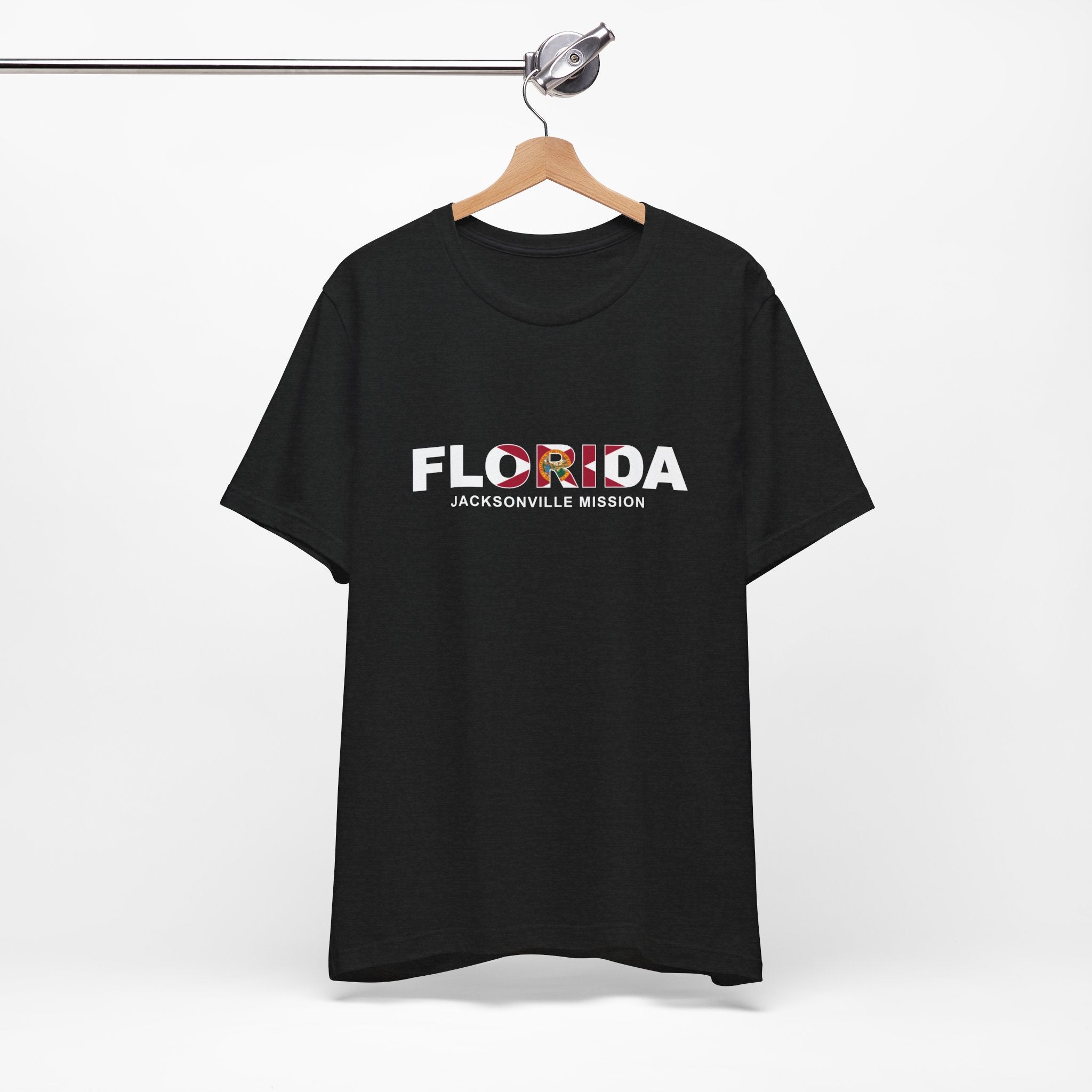 Florida Jacksonville Mission Flag Title T-shirt - Latter-Day Saint LDS Missionary Gift - Book of Mormon