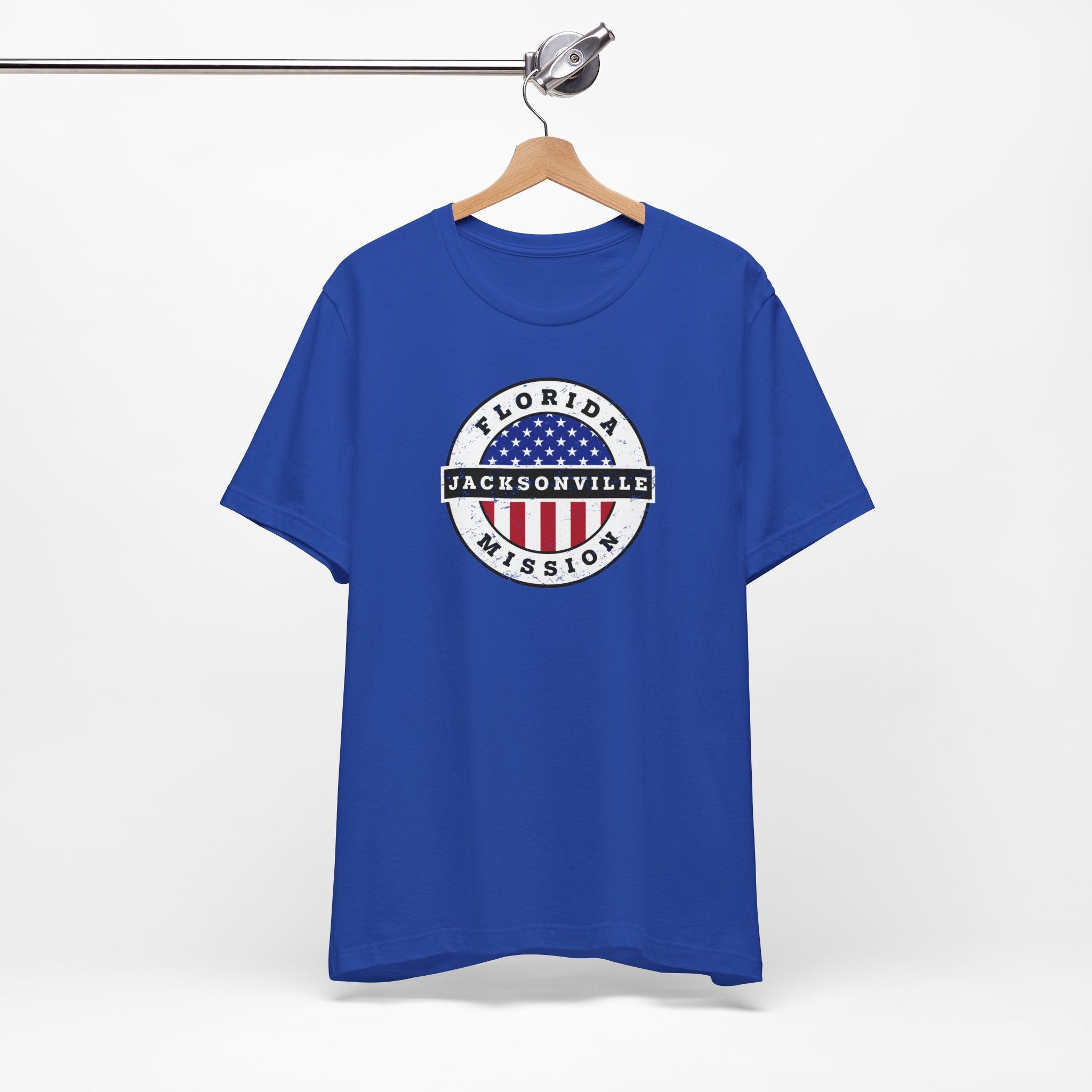 Florida Jacksonville Mission Vintage Circular USA Flag T-Shirt - Latter-Day Saint LDS Missionary Gift - Book of Mormon