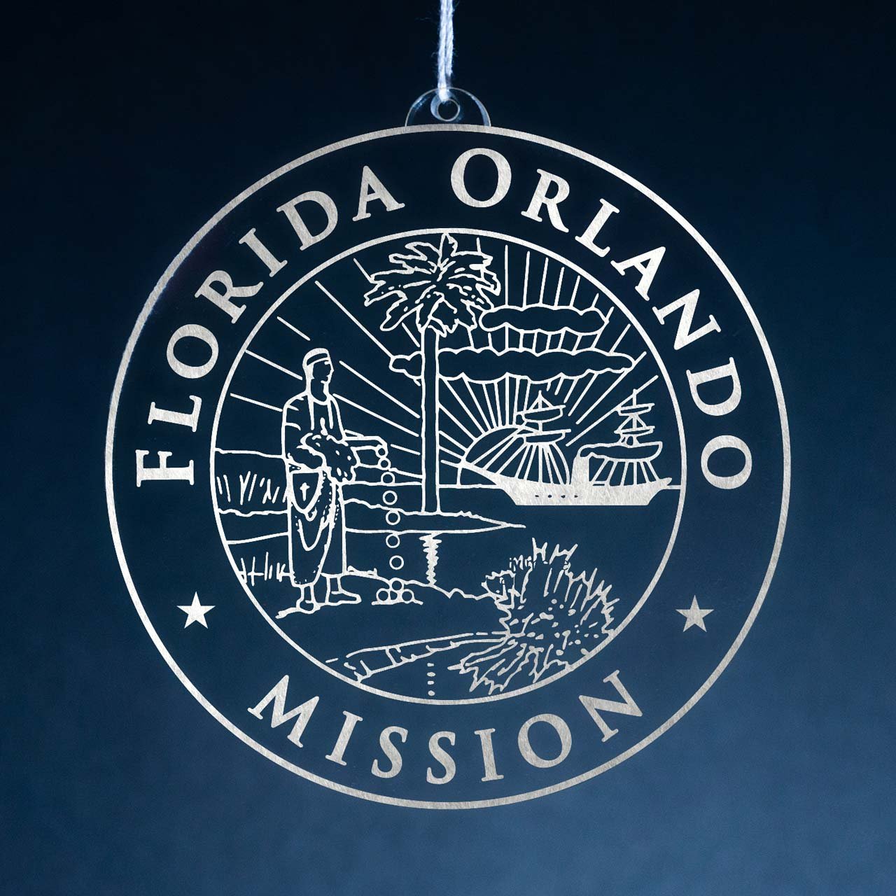 Florida Orlando Mission Christmas Ornament - Latter-Day Saint LDS Missionary Gift - Book of Mormon