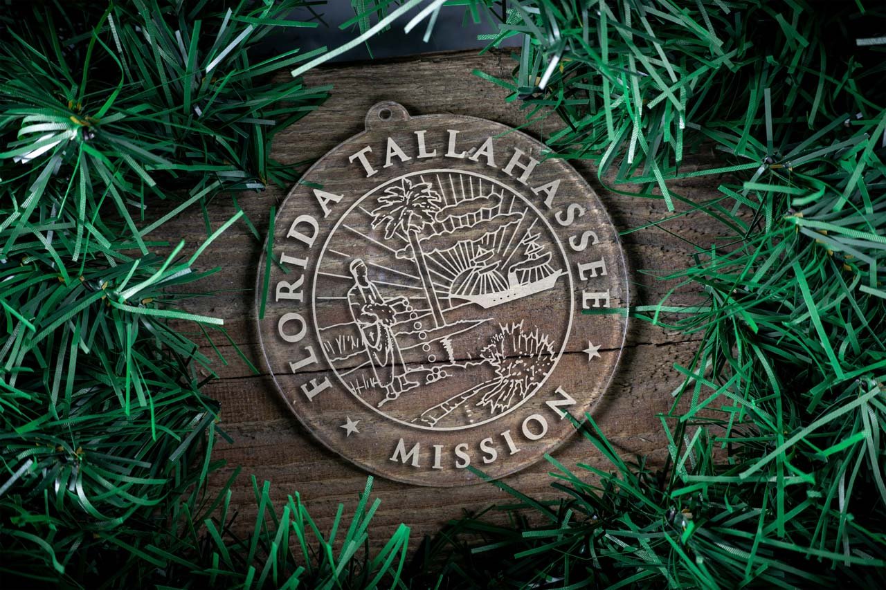 Florida Tallahassee Mission Christmas Ornament - Latter-Day Saint LDS Missionary Gift - Book of Mormon