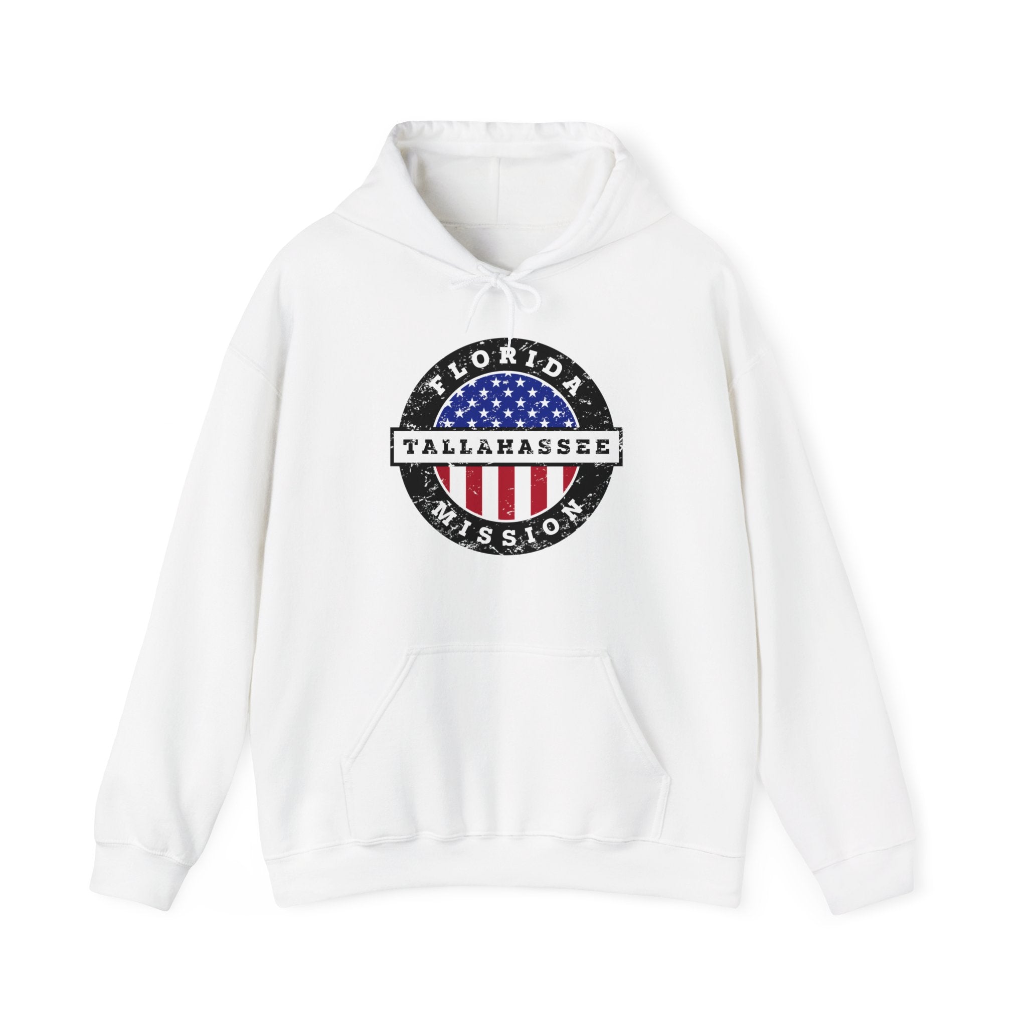 Florida Tallahassee Mission Circular USA Flag Hoodie - Latter-Day Saint LDS Missionary Gift - Book of Mormon