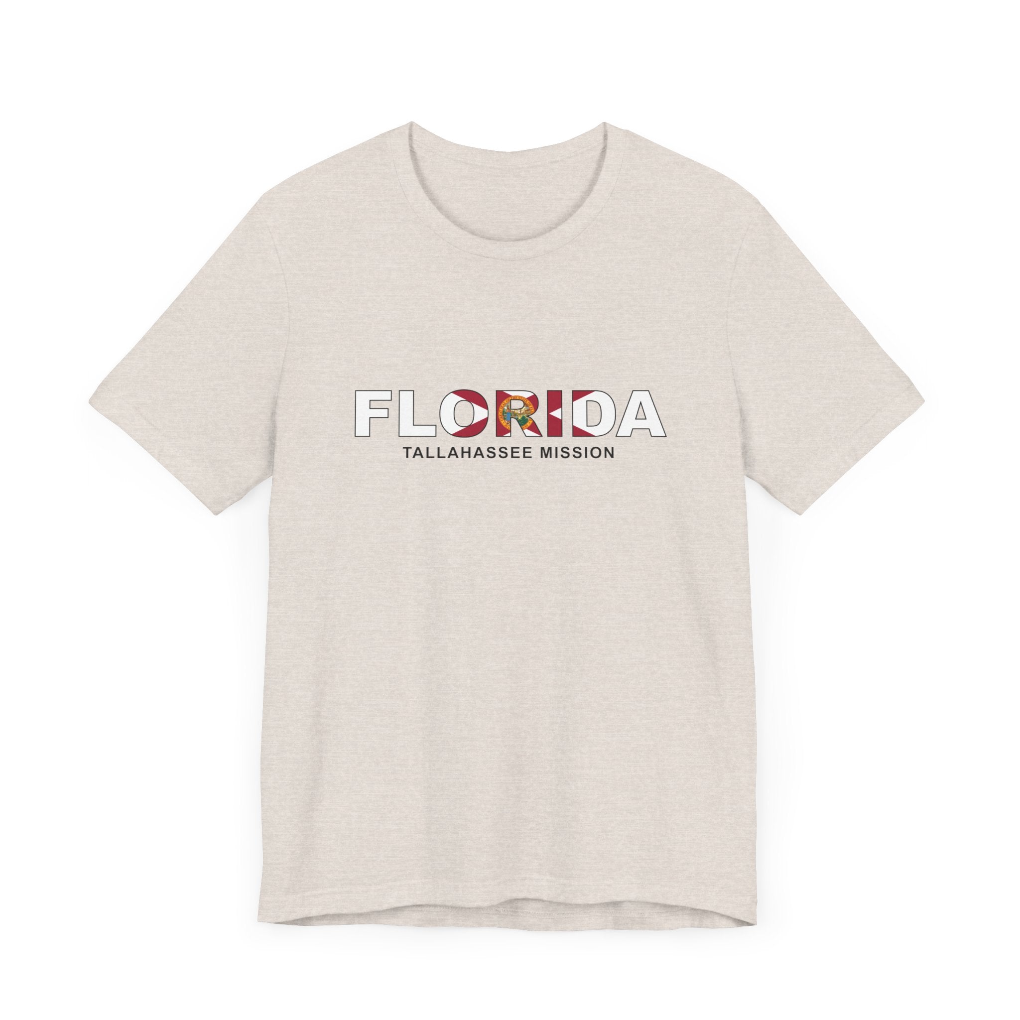 Florida Tallahassee Mission Flag Title T-shirt - Latter-Day Saint LDS Missionary Gift - Book of Mormon