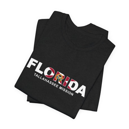 Florida Tallahassee Mission Flag Title T-shirt - Latter-Day Saint LDS Missionary Gift - Book of Mormon