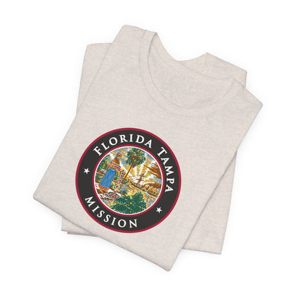 Florida Tampa Mission State Flag Logo (Black Border) T-shirt - Latter-Day Saint LDS Missionary Gift - Book of Mormon