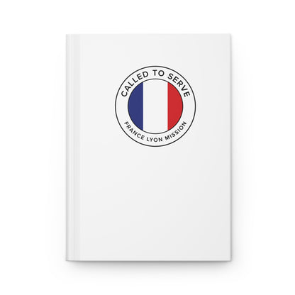 France Lyon Mission Circle Flag Called to Serve White Hardcover Journal Matte - Latter-Day Saint LDS Missionary Gift - Book of Mormon