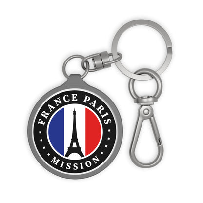 France Paris Mission Circle Flag Key Tag - Latter-Day Saint LDS Missionary Gift - Book of Mormon