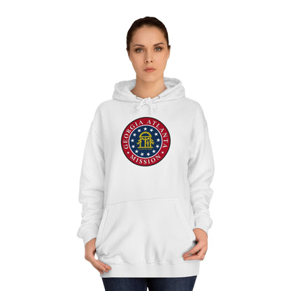 Georgia Atlanta Mission State Flag Logo (Black Border) College Hoodie