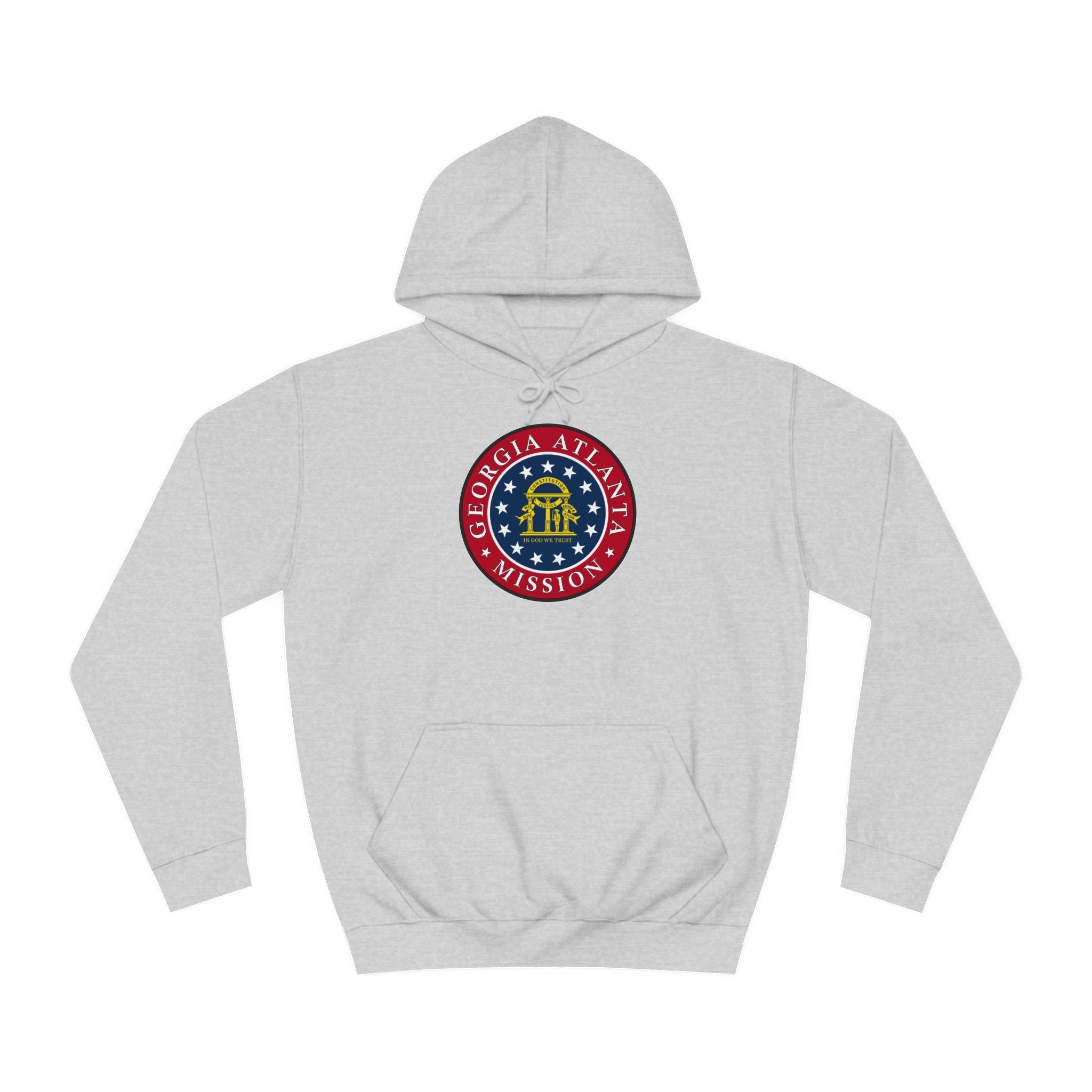 Georgia Atlanta Mission State Flag Logo (Black Border) College Hoodie