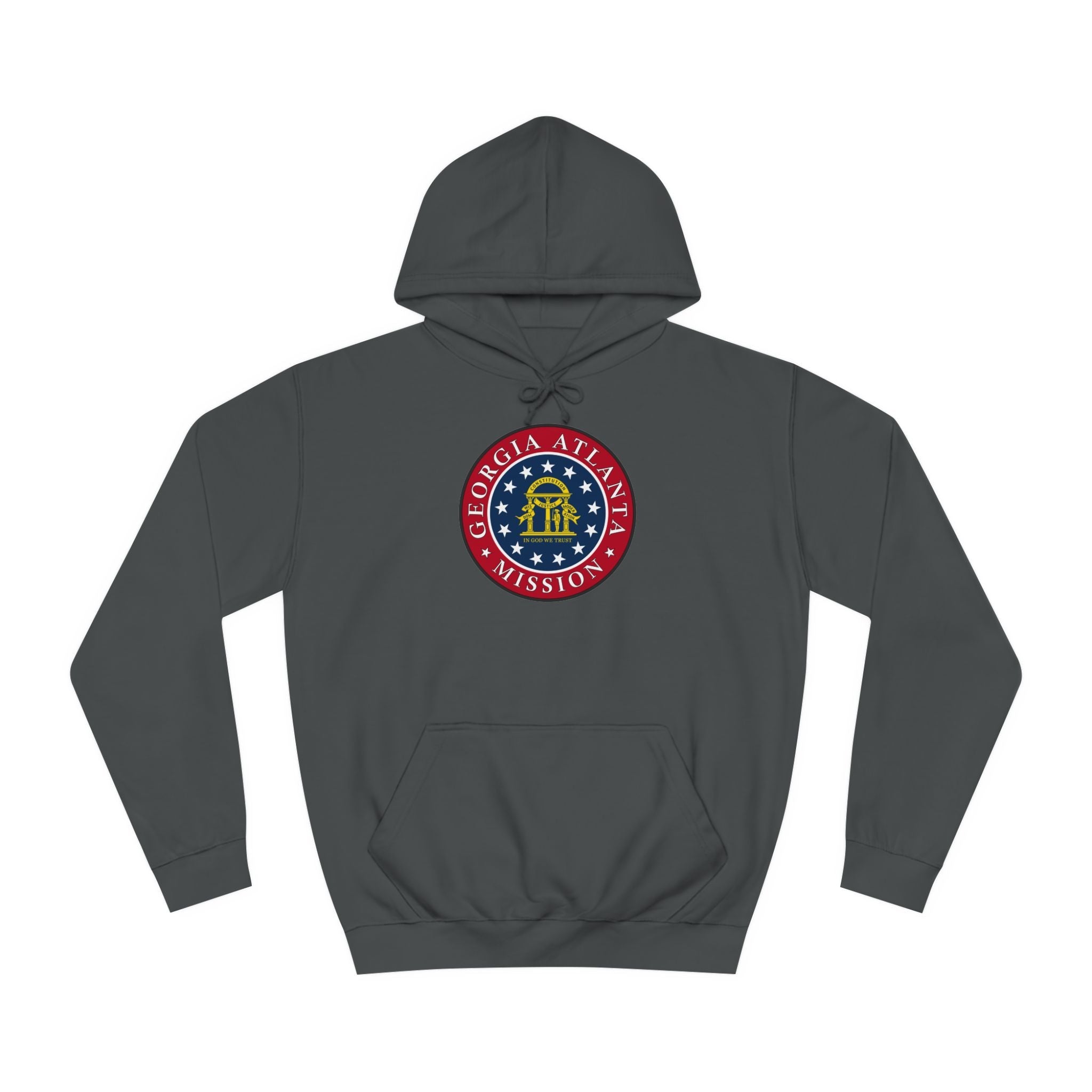 Georgia Atlanta Mission State Flag Logo (Black Border) College Hoodie