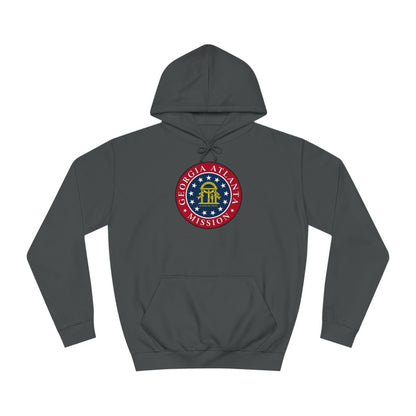 Georgia Atlanta Mission State Flag Logo (Black Border) College Hoodie