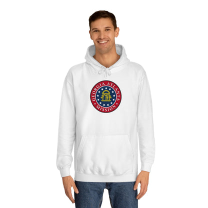 Georgia Atlanta Mission State Flag Logo (Black Border) College Hoodie