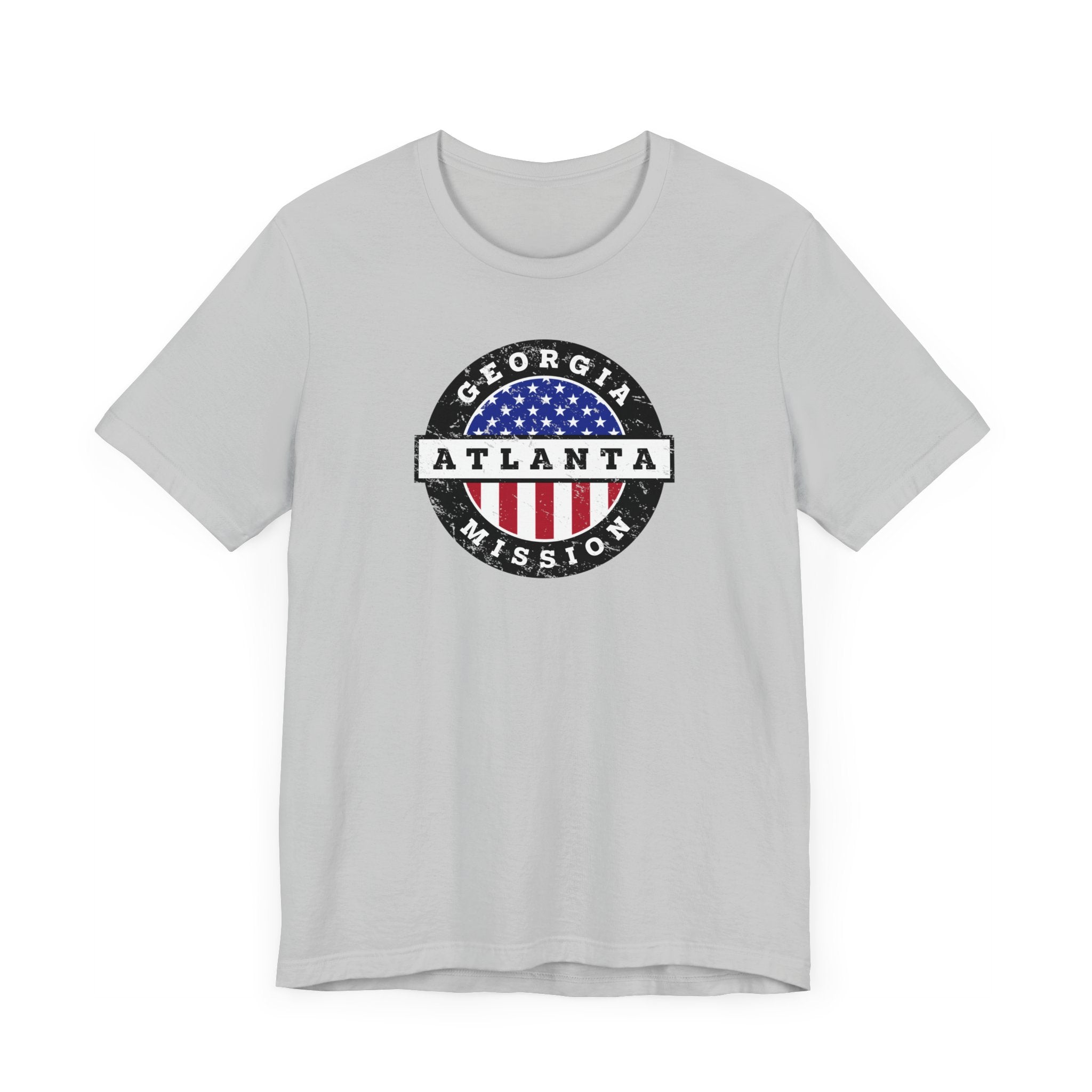 Georgia Atlanta Mission Vintage Circular USA Flag T-Shirt - Latter-Day Saint LDS Missionary Gift - Book of Mormon