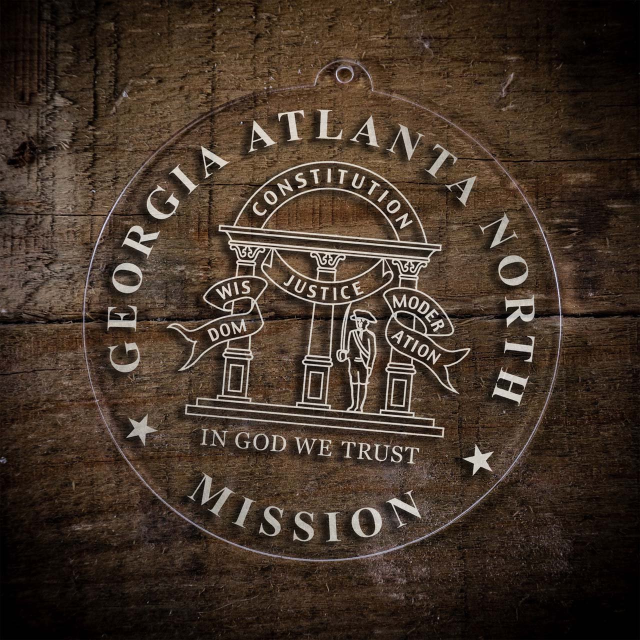 Georgia Atlanta North Mission Christmas Ornament - Latter-Day Saint LDS Missionary Gift - Book of Mormon