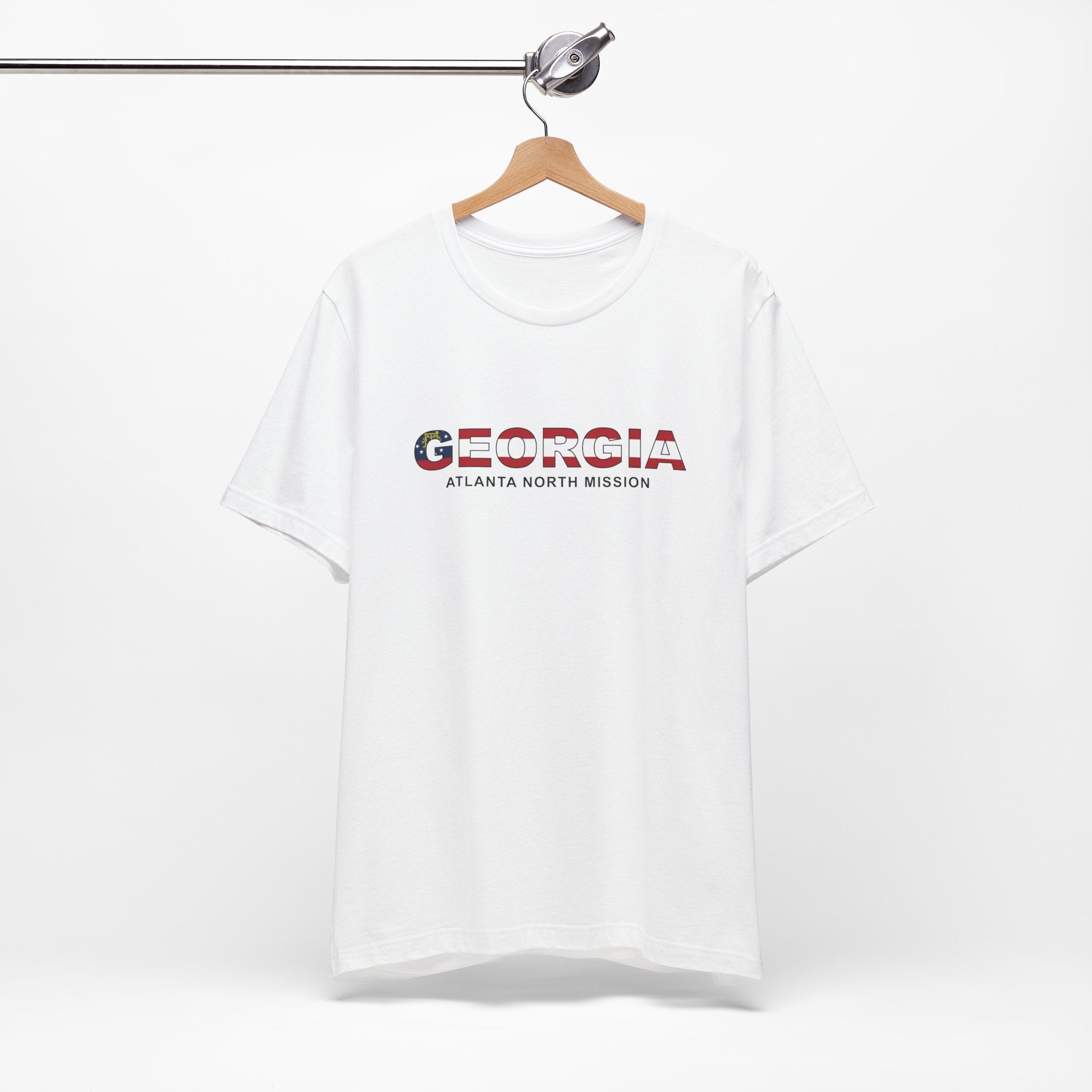 Georgia Atlanta North Mission Flag Title T-shirt - Latter-Day Saint LDS Missionary Gift - Book of Mormon