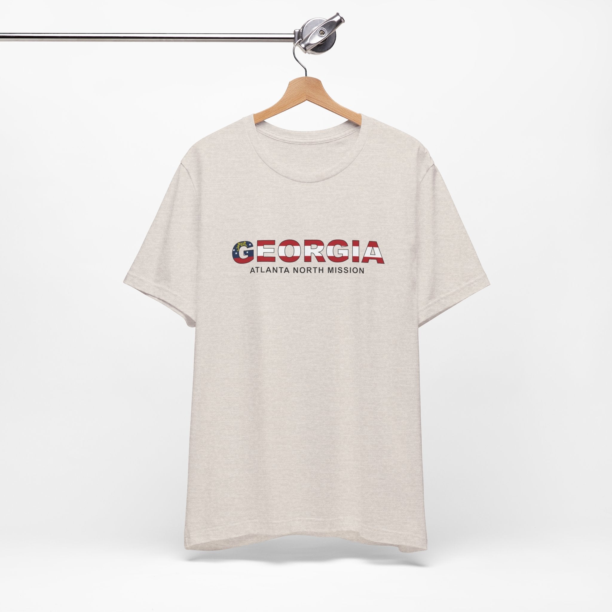 Georgia Atlanta North Mission Flag Title T-shirt - Latter-Day Saint LDS Missionary Gift - Book of Mormon