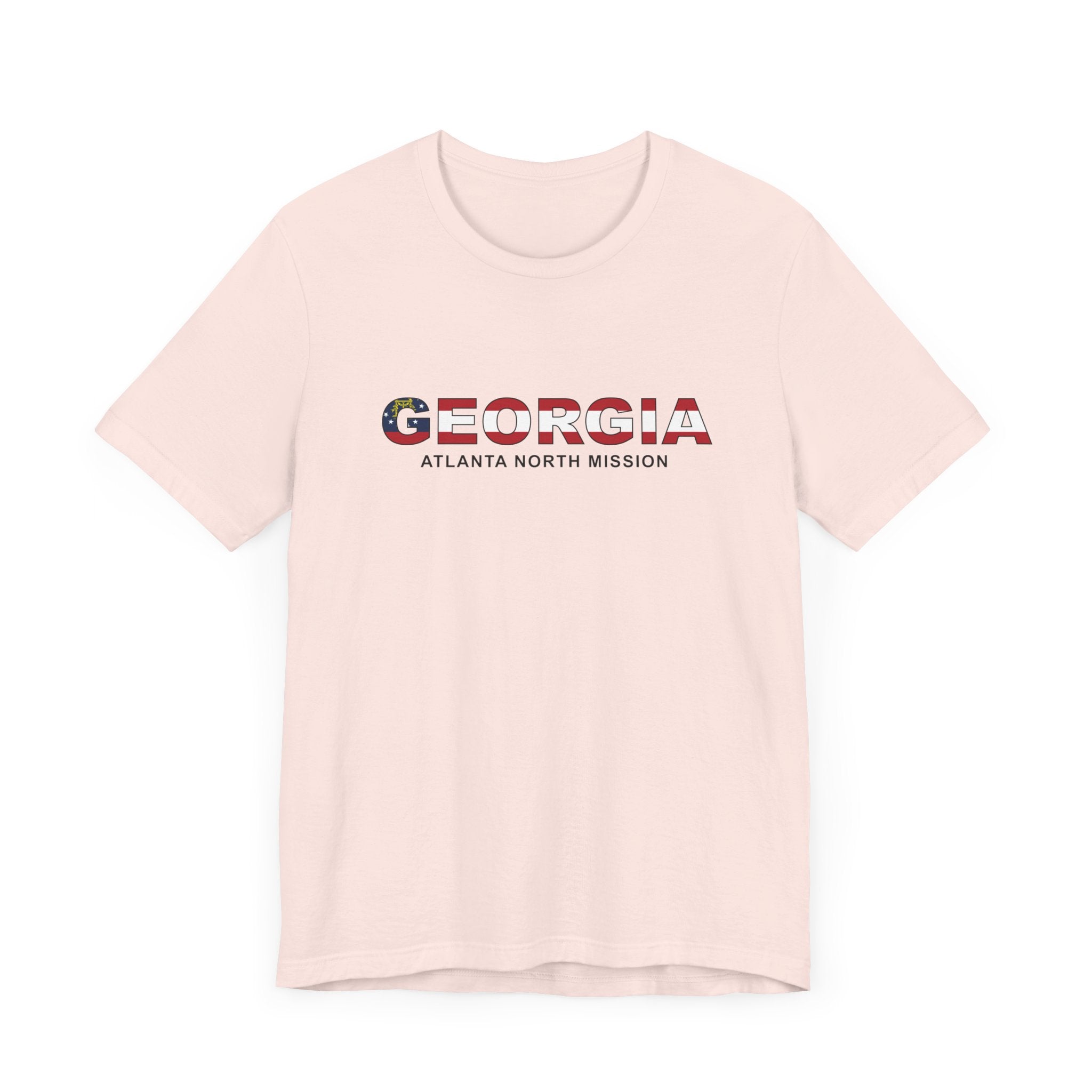 Georgia Atlanta North Mission Flag Title T-shirt - Latter-Day Saint LDS Missionary Gift - Book of Mormon