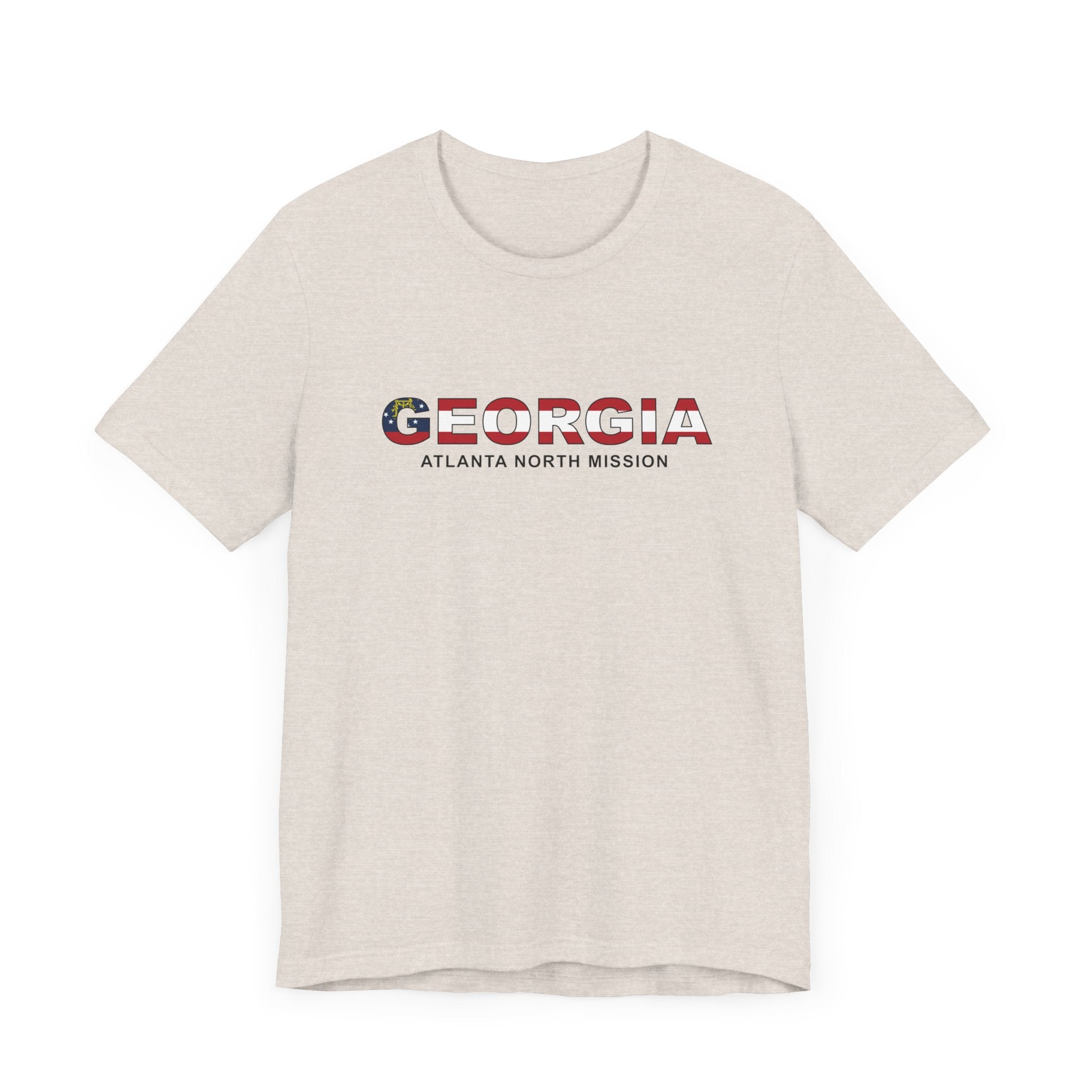 Georgia Atlanta North Mission Flag Title T-shirt - Latter-Day Saint LDS Missionary Gift - Book of Mormon