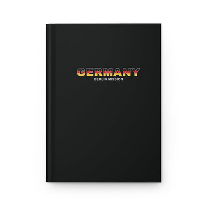 Germany Berlin Mission Flag Title Black Hardcover Journal Matte - Latter-Day Saint LDS Missionary Gift - Book of Mormon