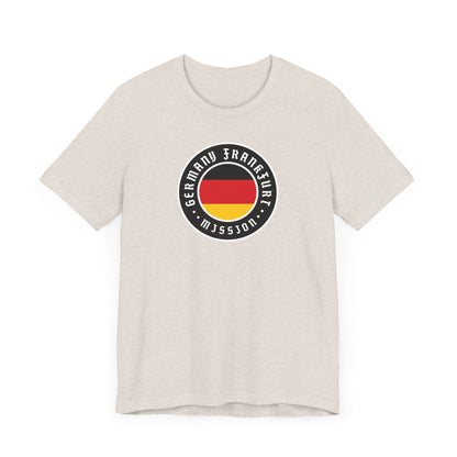 Germany Frankfurt Mission Flag Logo (Black Border) T-shirt - Latter-Day Saint LDS Missionary Gift - Book of Mormon