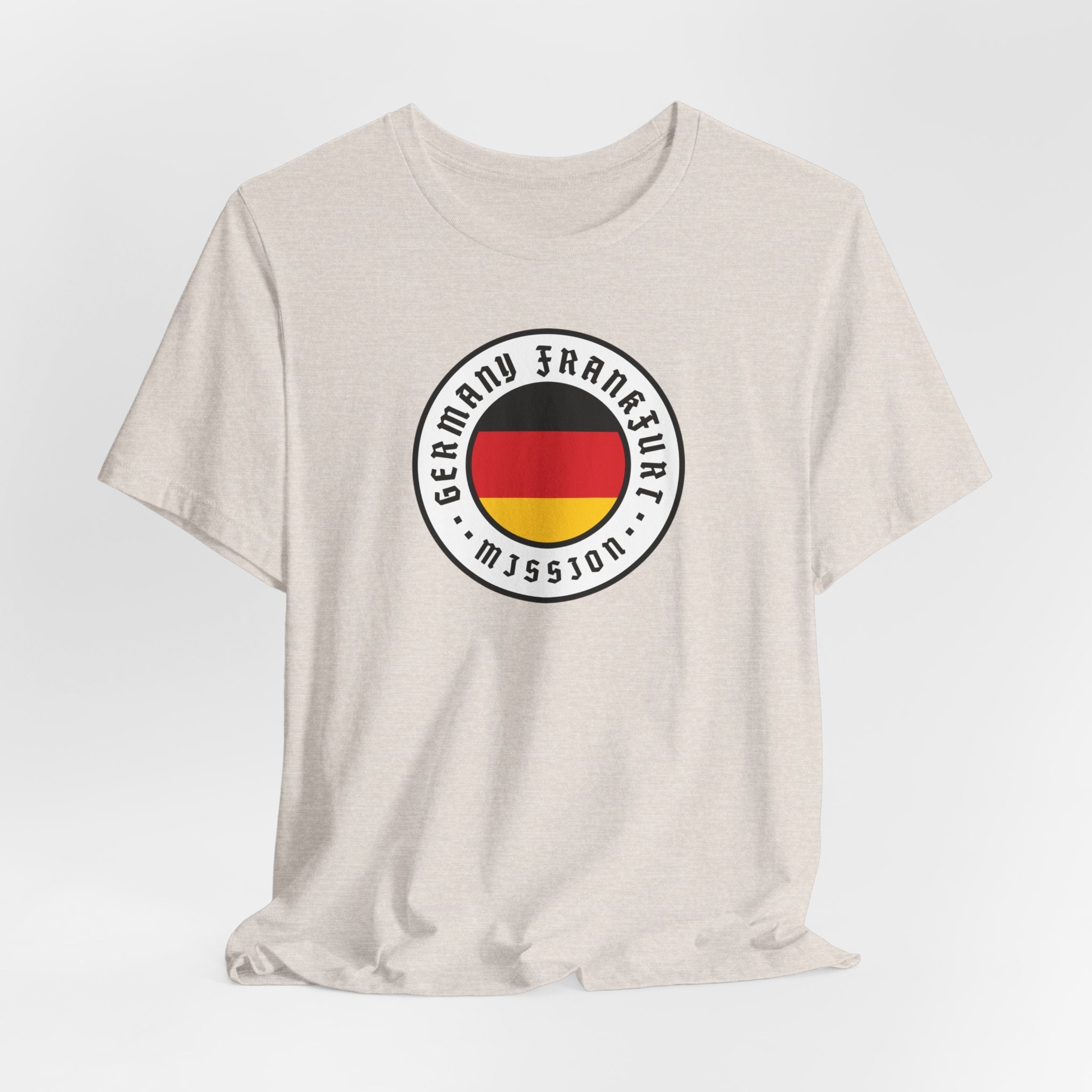 Germany Frankfurt Mission Flag Logo (White Border) T-shirt - Latter-Day Saint LDS Missionary Gift - Book of Mormon