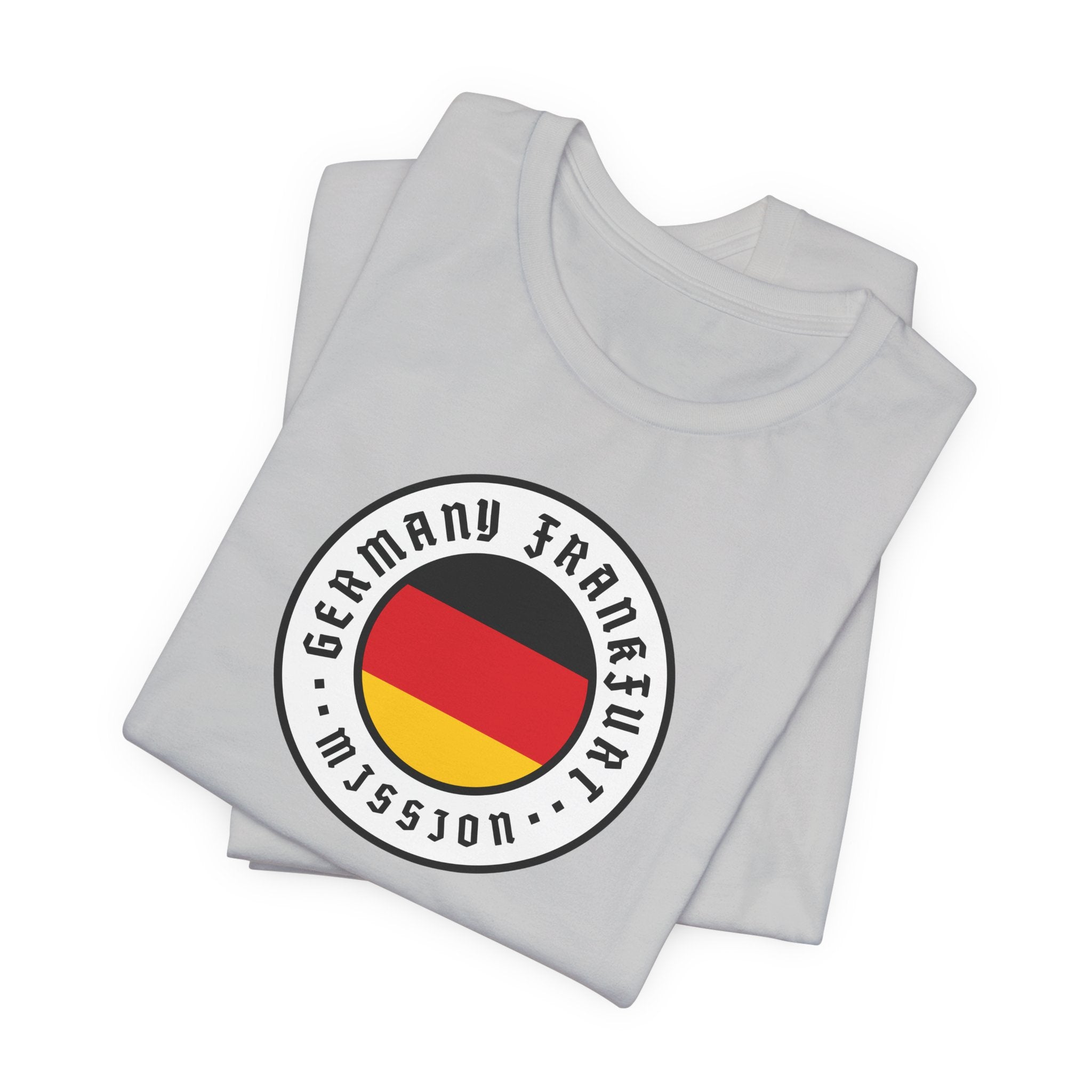 Germany Frankfurt Mission Flag Logo (White Border) T-shirt - Latter-Day Saint LDS Missionary Gift - Book of Mormon