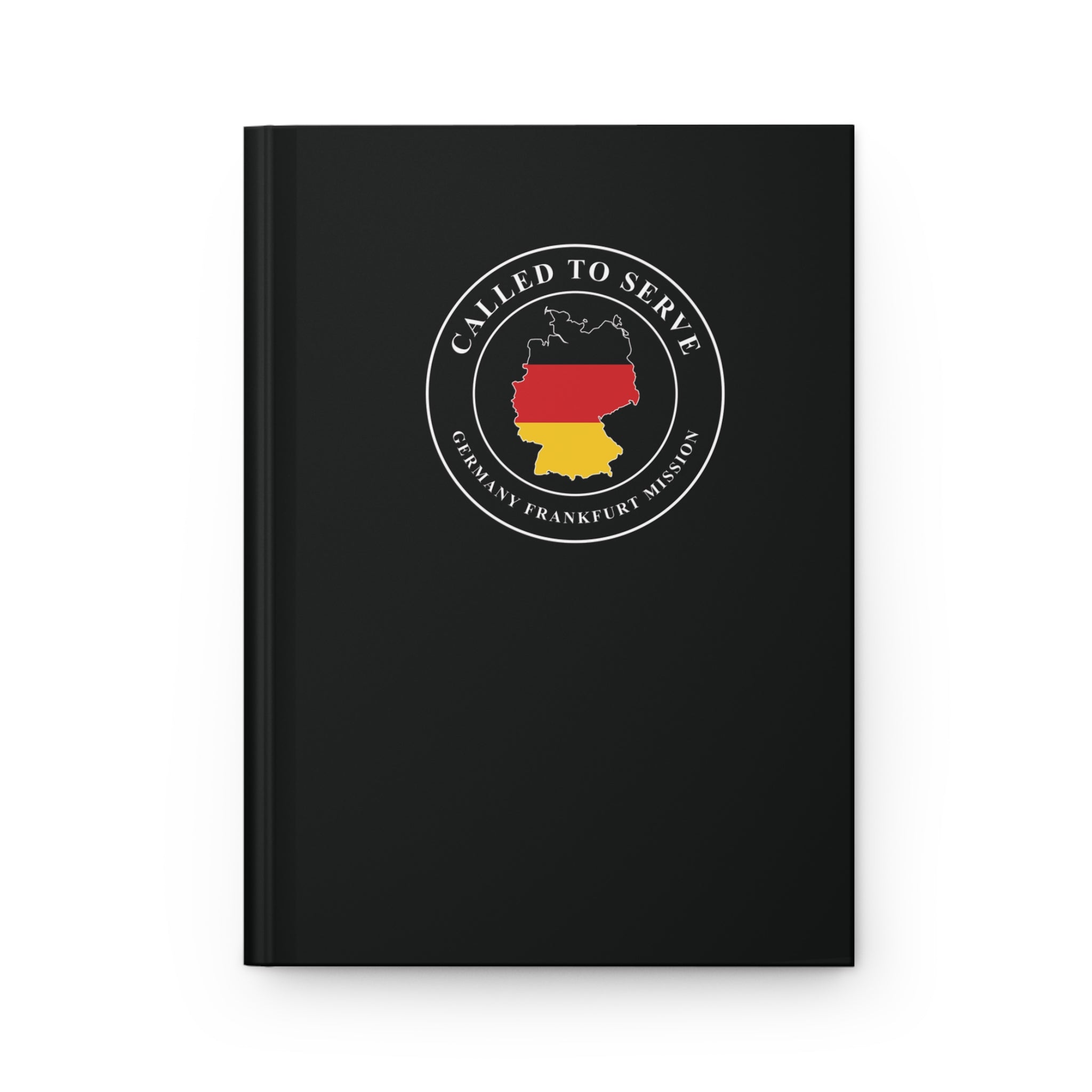 Germany Frankfurt Mission Flag Map Called to Serve Black Hardcover Journal Matte - Latter-Day Saint LDS Missionary Gift - Book of Mormon