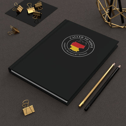 Germany Frankfurt Mission Flag Map Called to Serve Black Hardcover Journal Matte - Latter-Day Saint LDS Missionary Gift - Book of Mormon