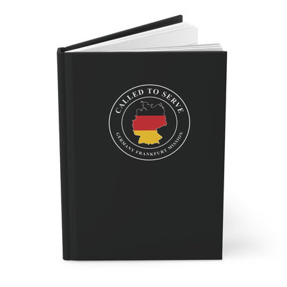 Germany Frankfurt Mission Flag Map Called to Serve Black Hardcover Journal Matte - Latter-Day Saint LDS Missionary Gift - Book of Mormon