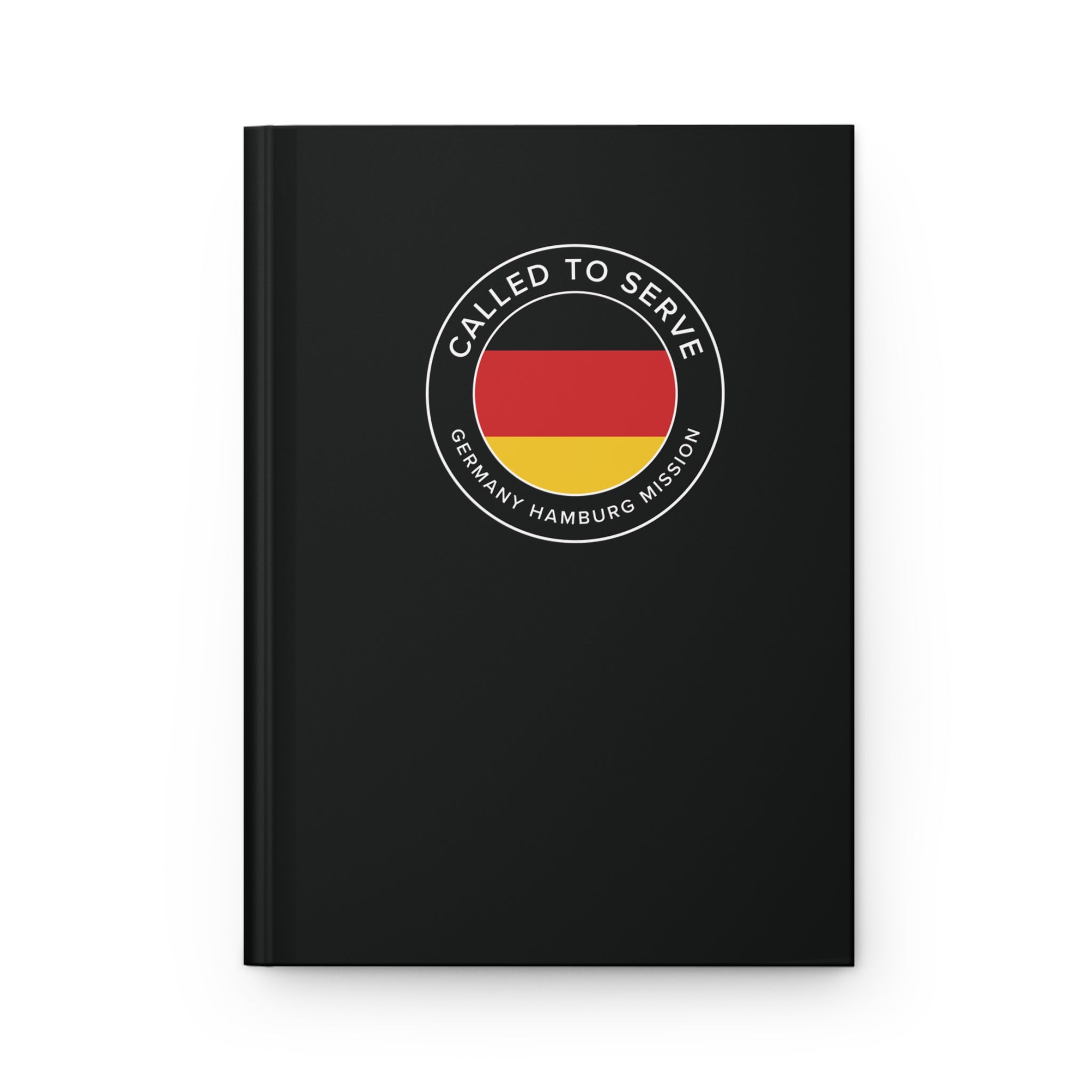 Germany Hamburg Mission Circle Flag Called to Serve Black Hardcover Journal Matte - Latter-Day Saint LDS Missionary Gift - Book of Mormon