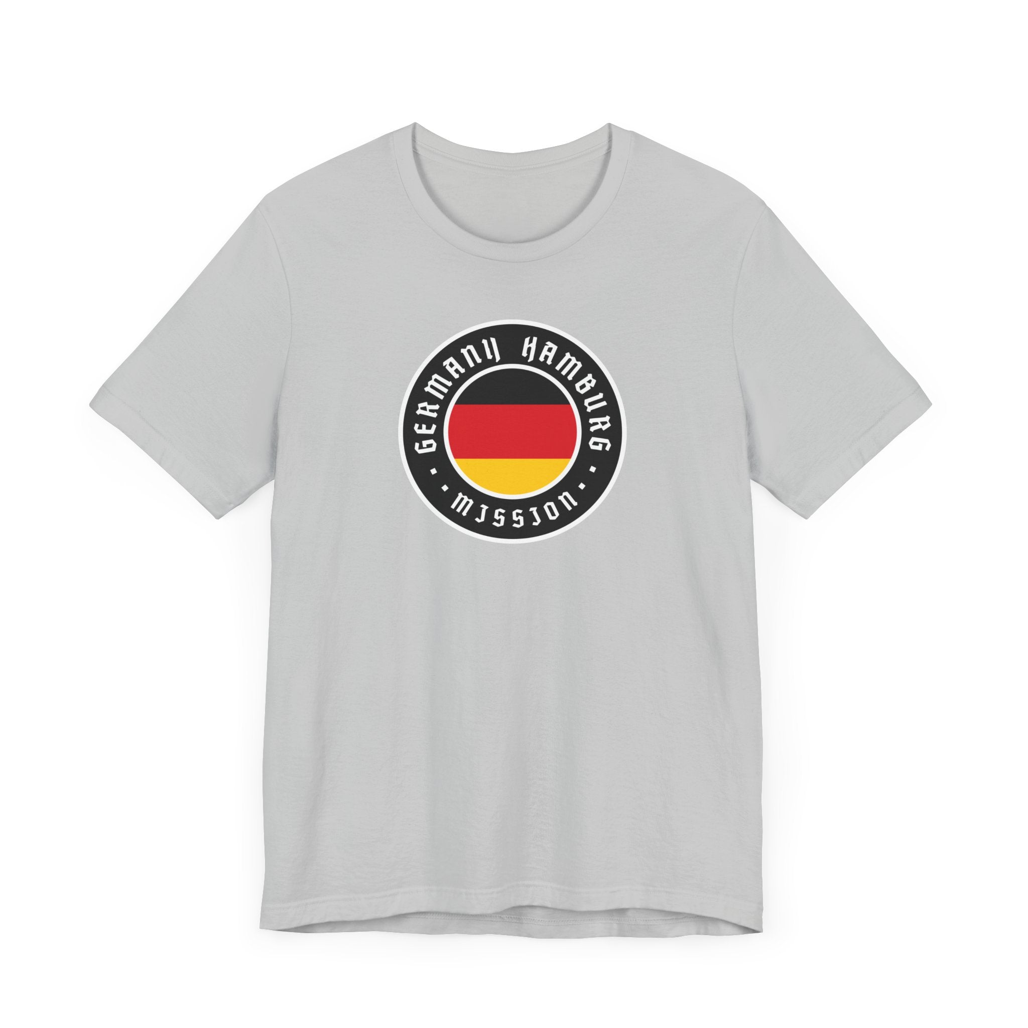 Germany Hamburg Mission Flag Logo (Black Border) T-shirt - Latter-Day Saint LDS Missionary Gift - Book of Mormon