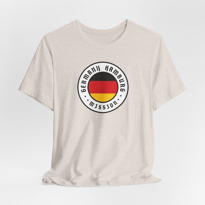 Germany Hamburg Mission Flag Logo (White Border) T-shirt - Latter-Day Saint LDS Missionary Gift - Book of Mormon