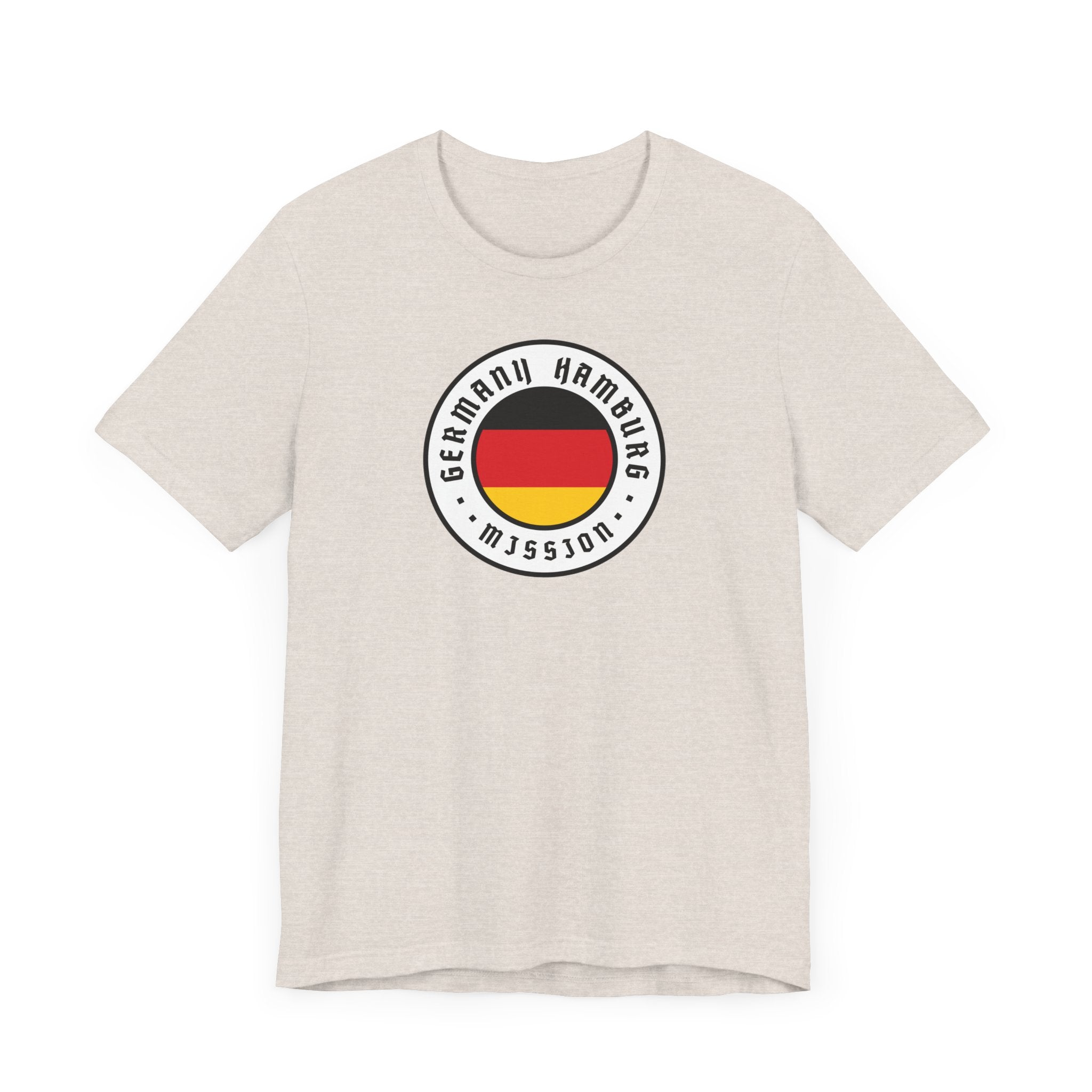 Germany Hamburg Mission Flag Logo (White Border) T-shirt - Latter-Day Saint LDS Missionary Gift - Book of Mormon