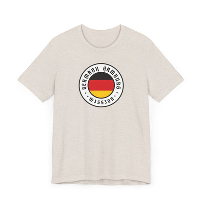 Germany Hamburg Mission Flag Logo (White Border) T-shirt - Latter-Day Saint LDS Missionary Gift - Book of Mormon