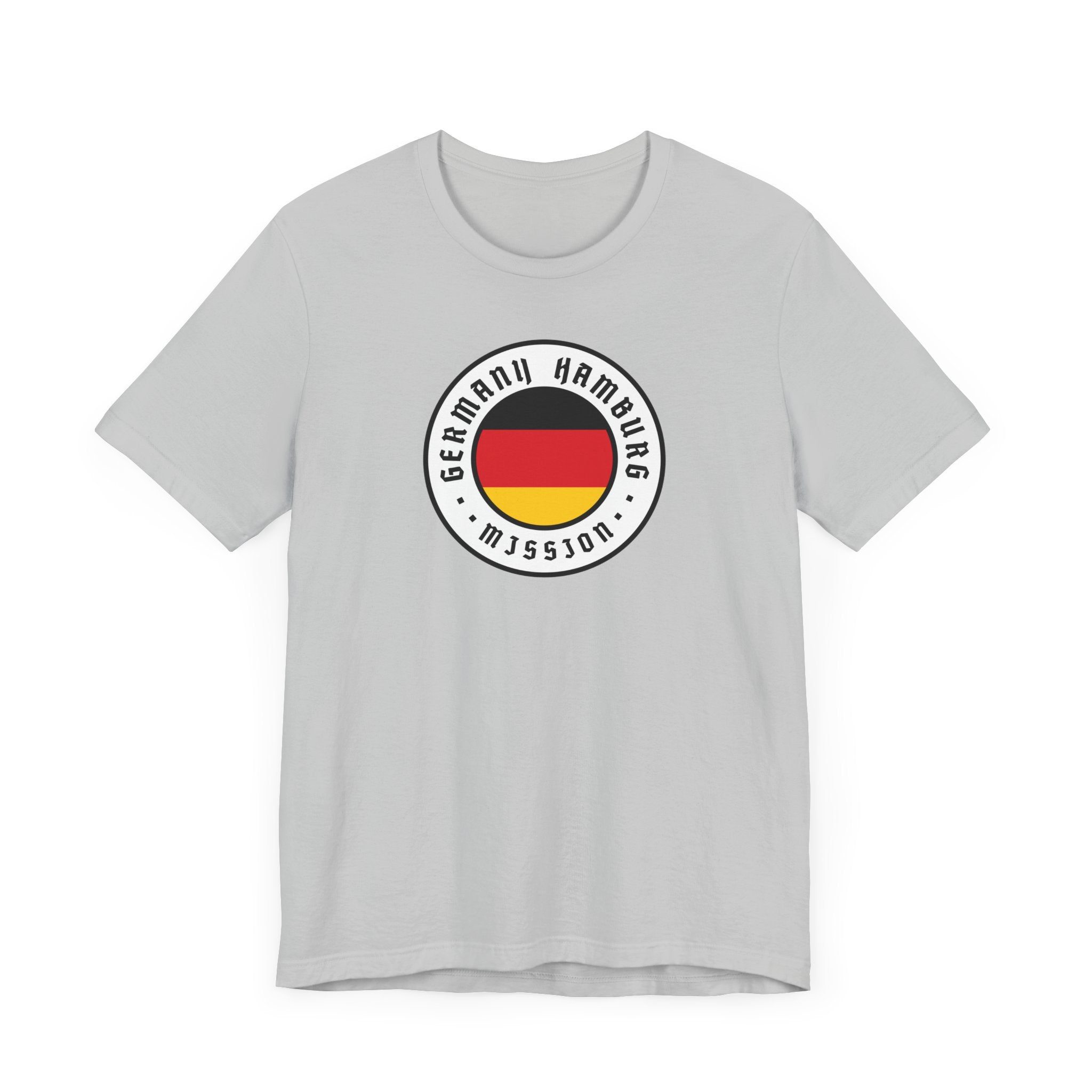 Germany Hamburg Mission Flag Logo (White Border) T-shirt - Latter-Day Saint LDS Missionary Gift - Book of Mormon