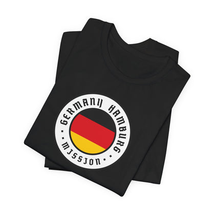 Germany Hamburg Mission Flag Logo (White Border) T-shirt - Latter-Day Saint LDS Missionary Gift - Book of Mormon