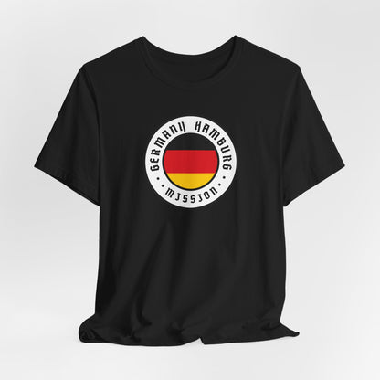 Germany Hamburg Mission Flag Logo (White Border) T-shirt - Latter-Day Saint LDS Missionary Gift - Book of Mormon